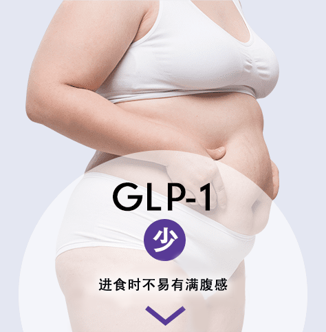 进食时不易有满腹感